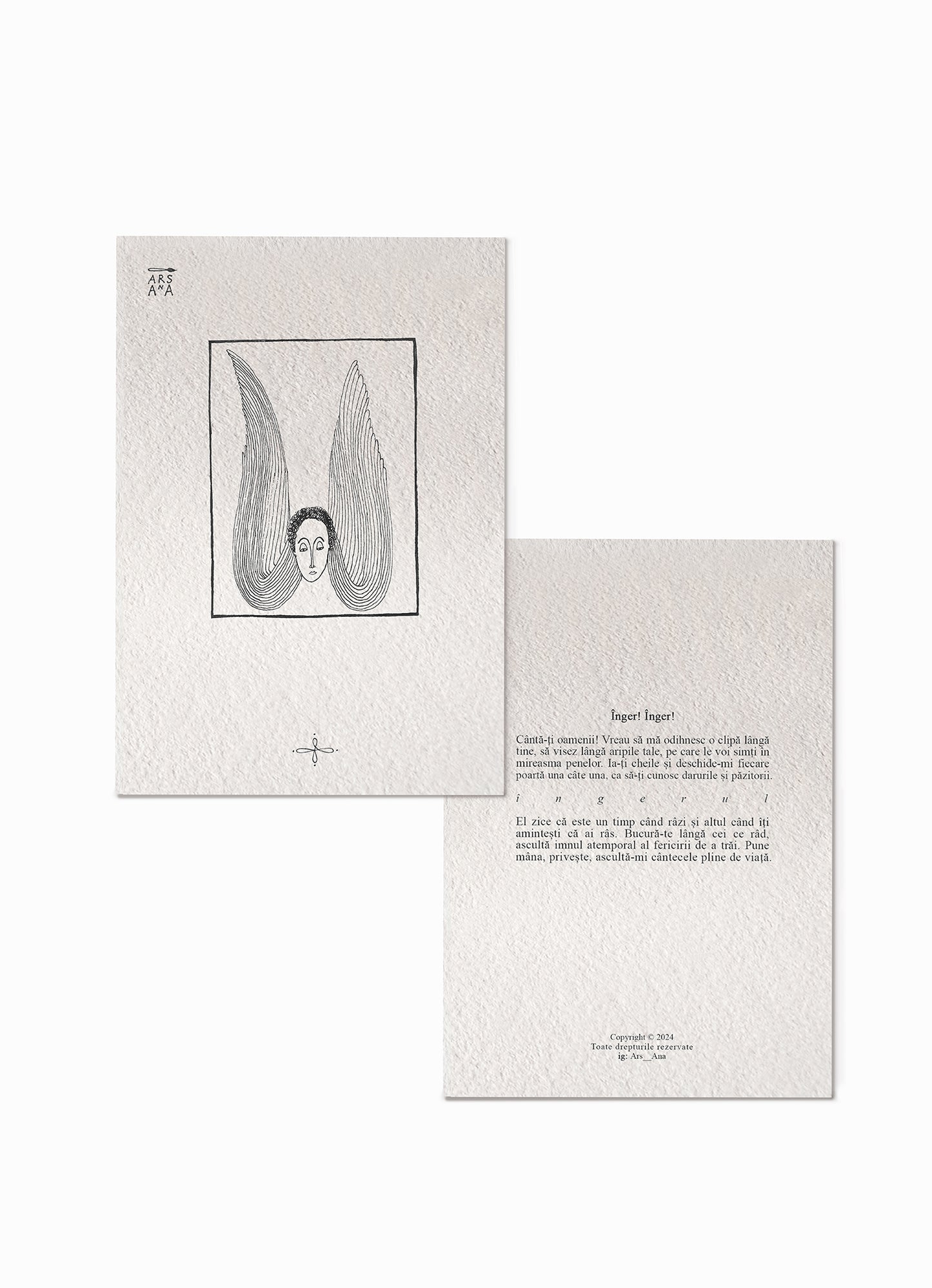 Illustrated invitation, set of 10