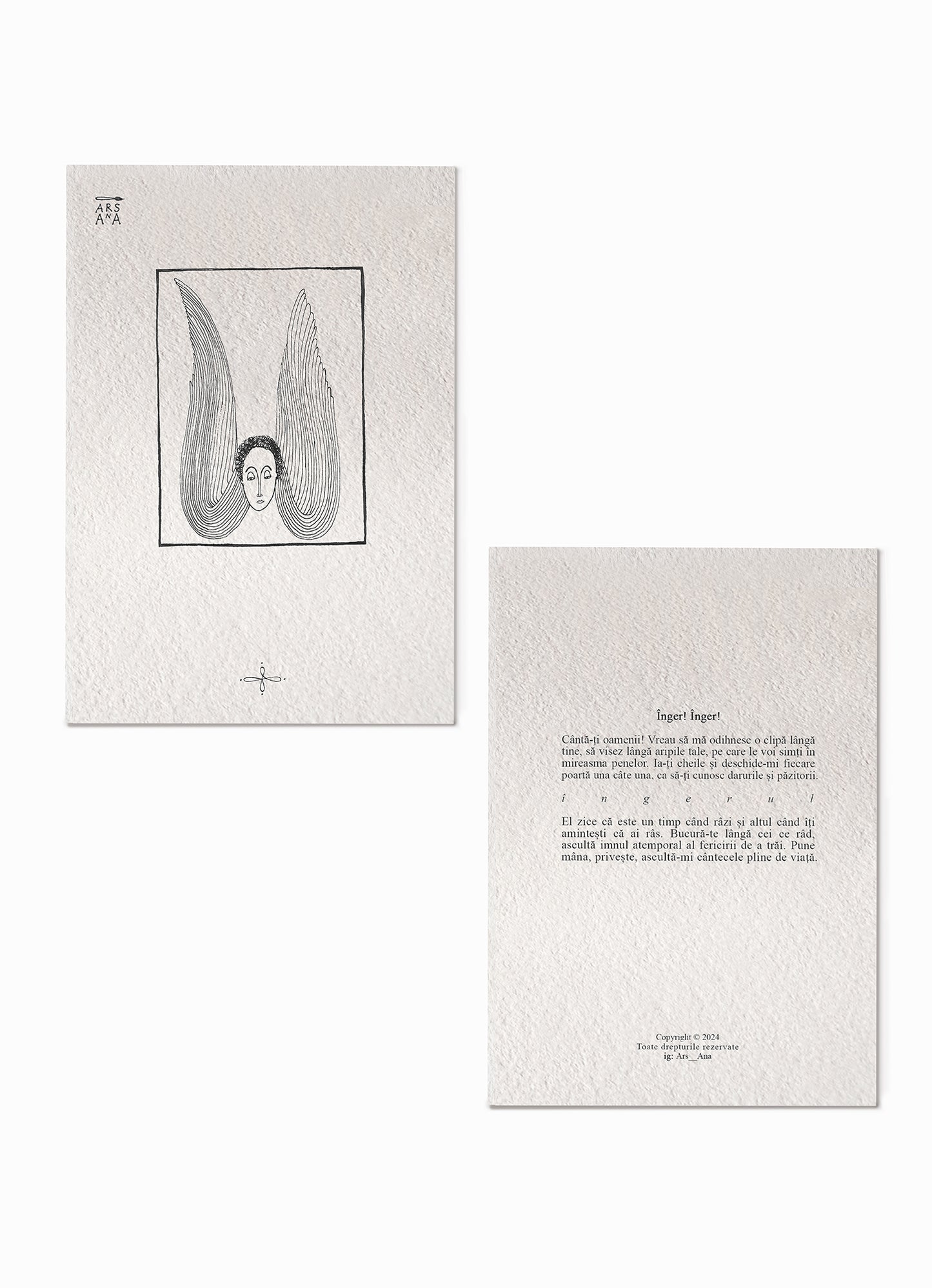 Illustrated invitation, set of 10