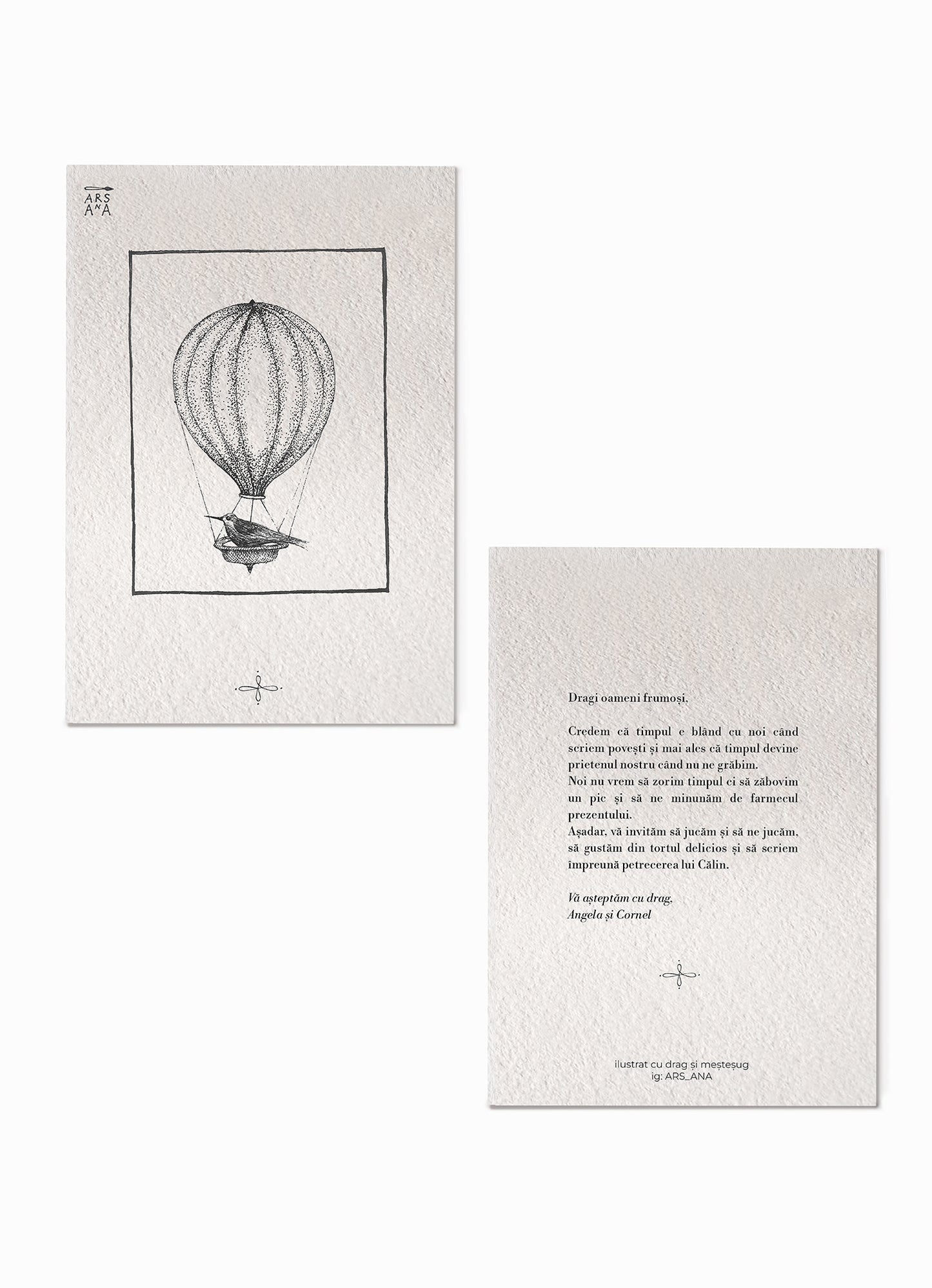 Illustrated invitation Template, Digital download