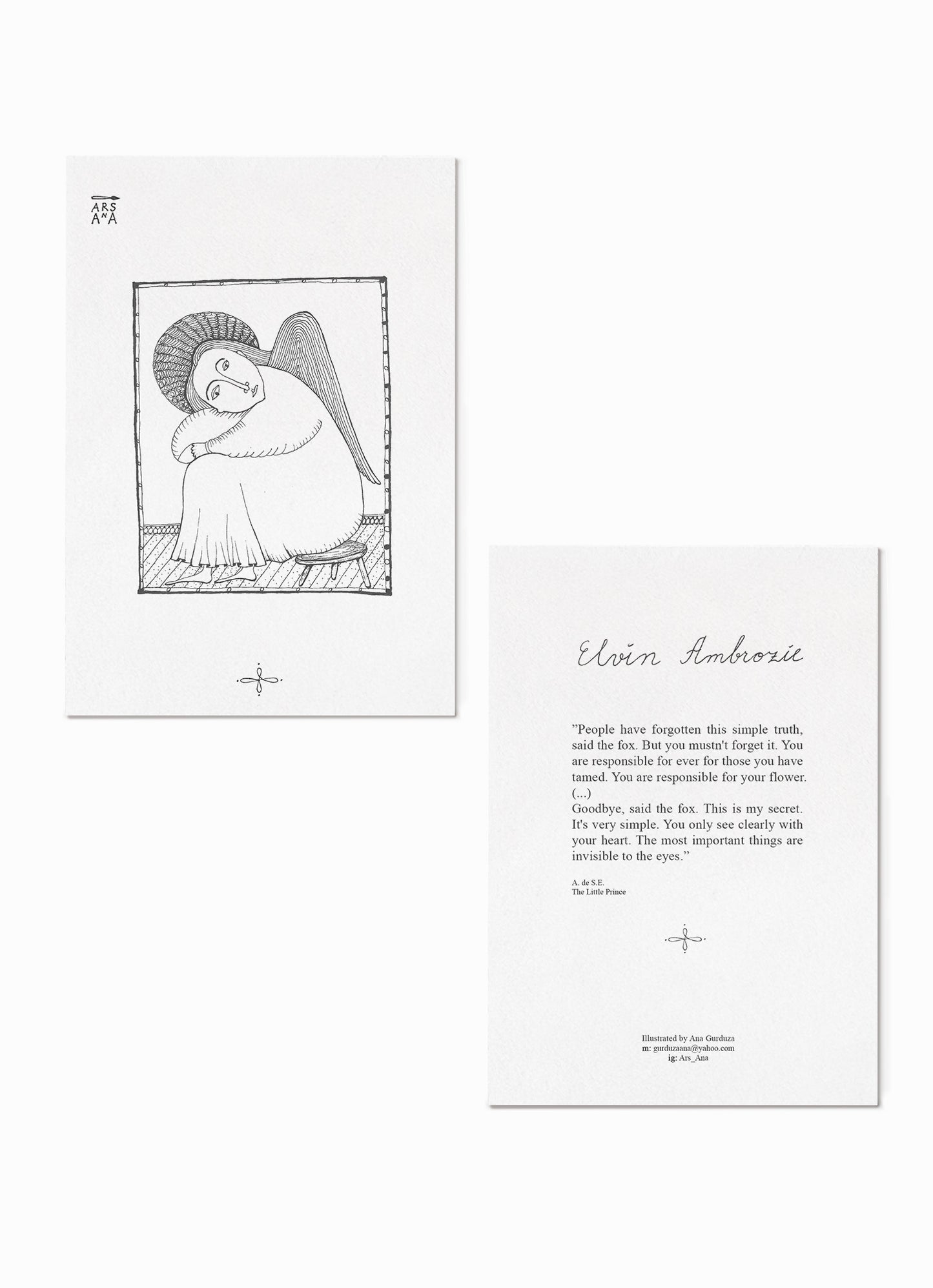 Baptism invitation, set of 10