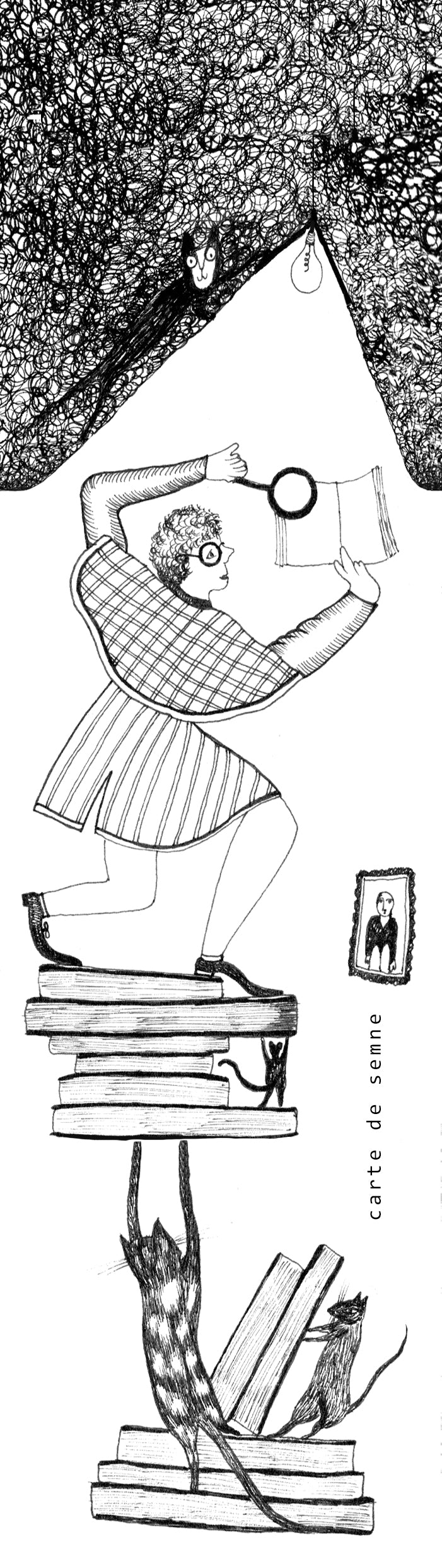 Book Sign, illustrated by hand
