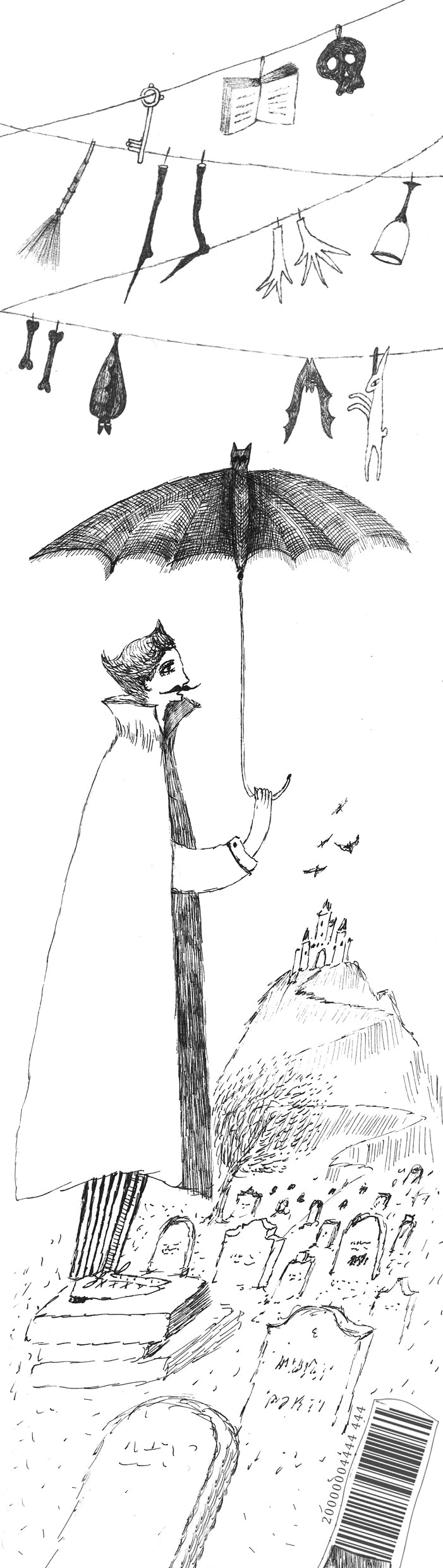 Book Sign, illustrated by hand