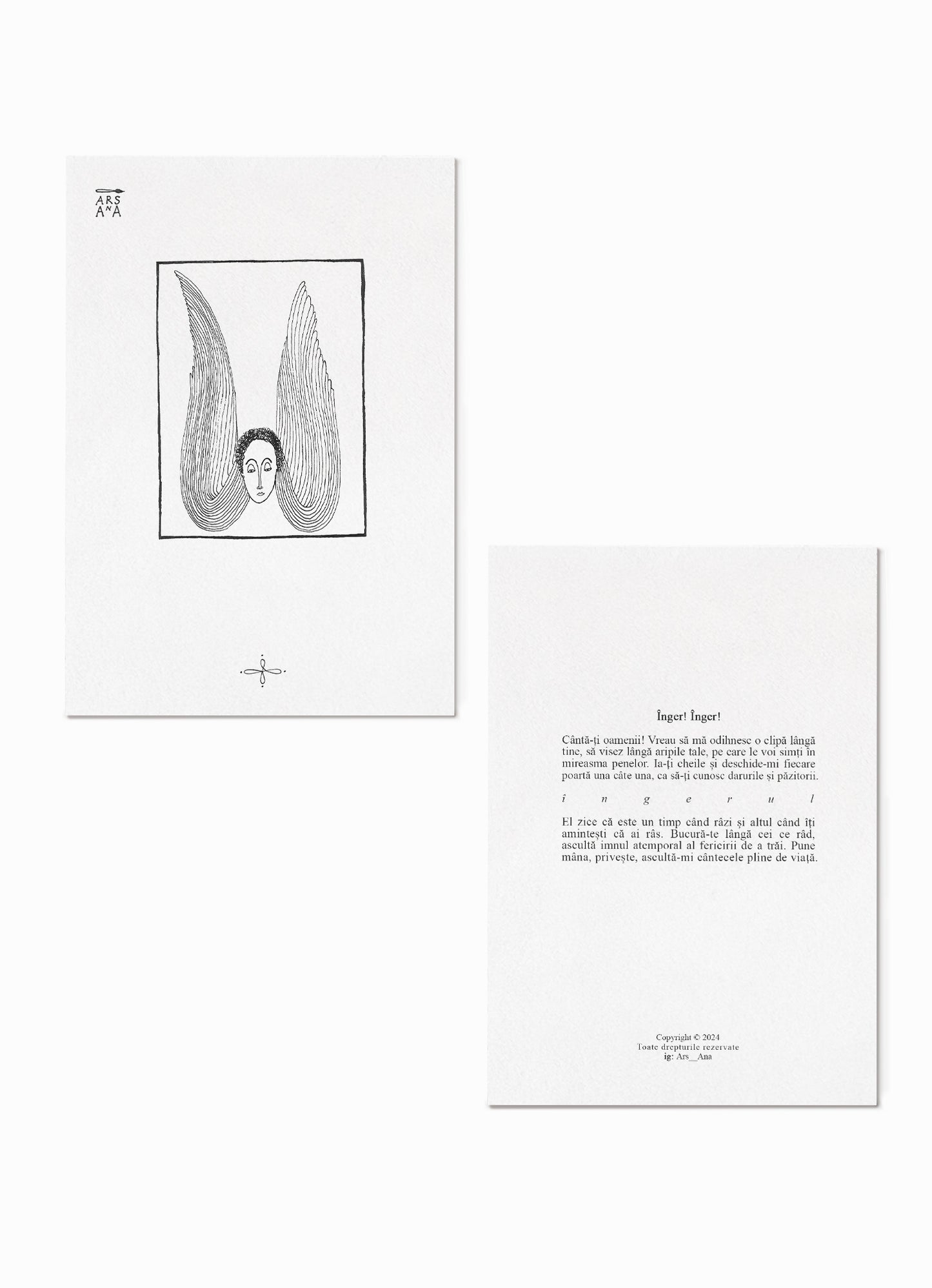 Baptism invitation, set of 10