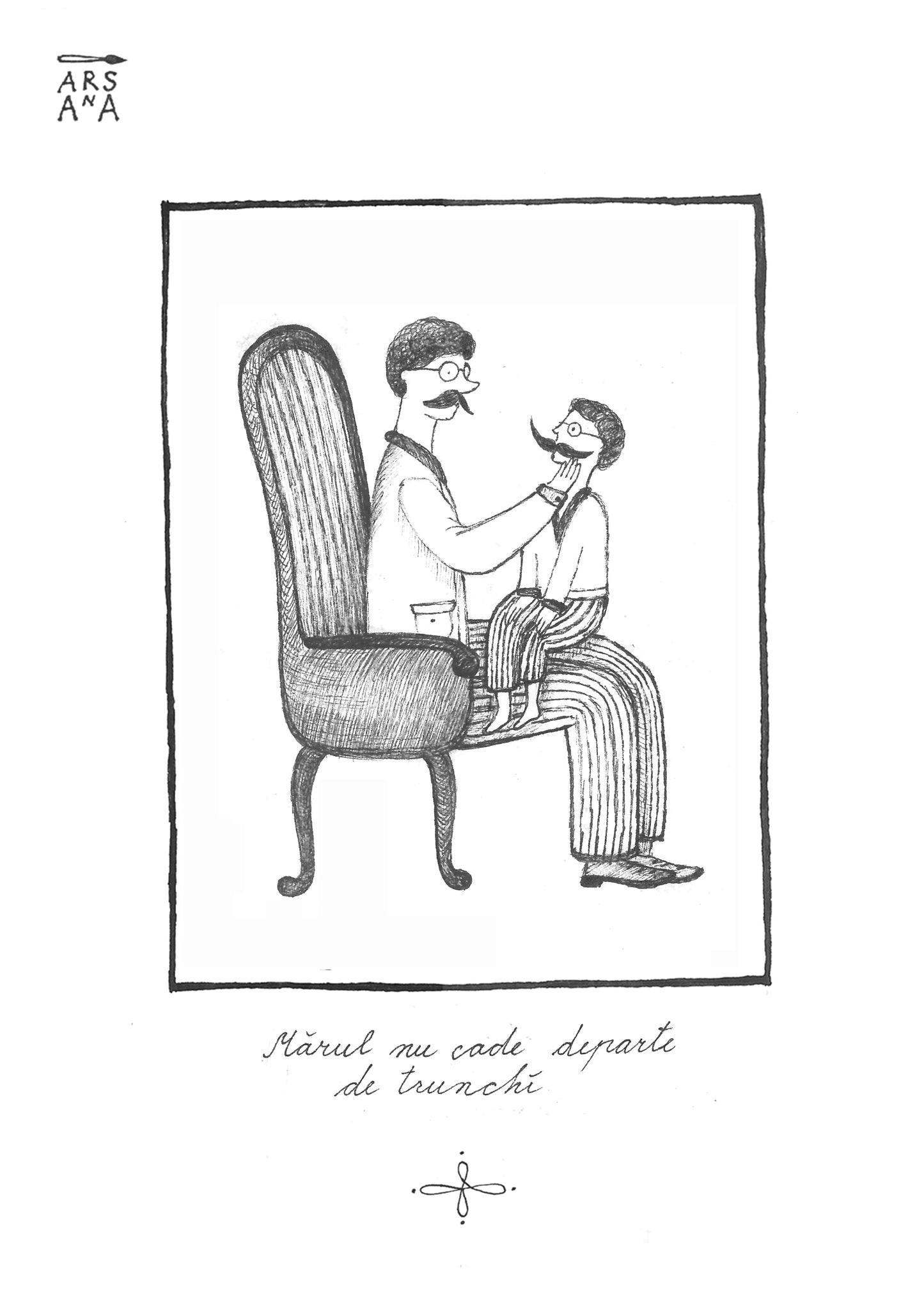 Single Illustrated Postcard, Collection of Romanian Proverbs
