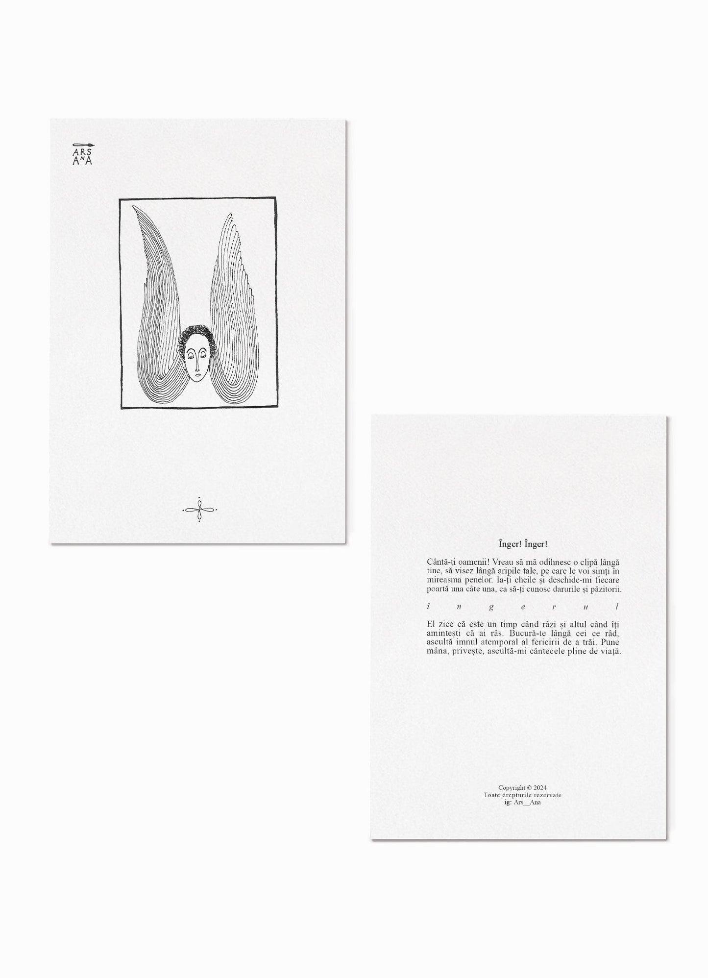Baptism invitation, set of 10