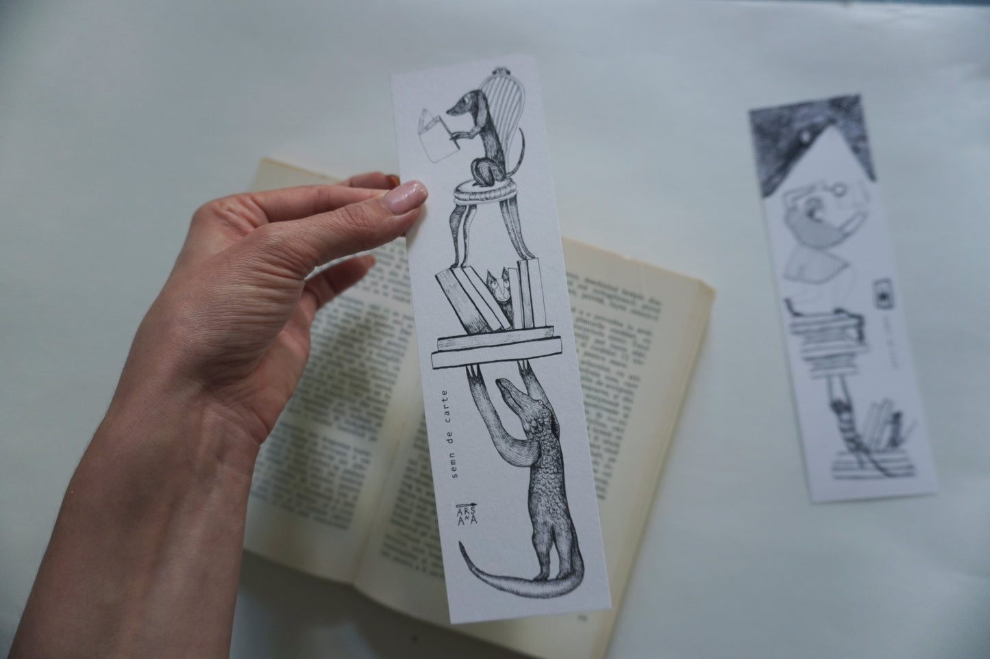 Book Sign, illustrated by hand