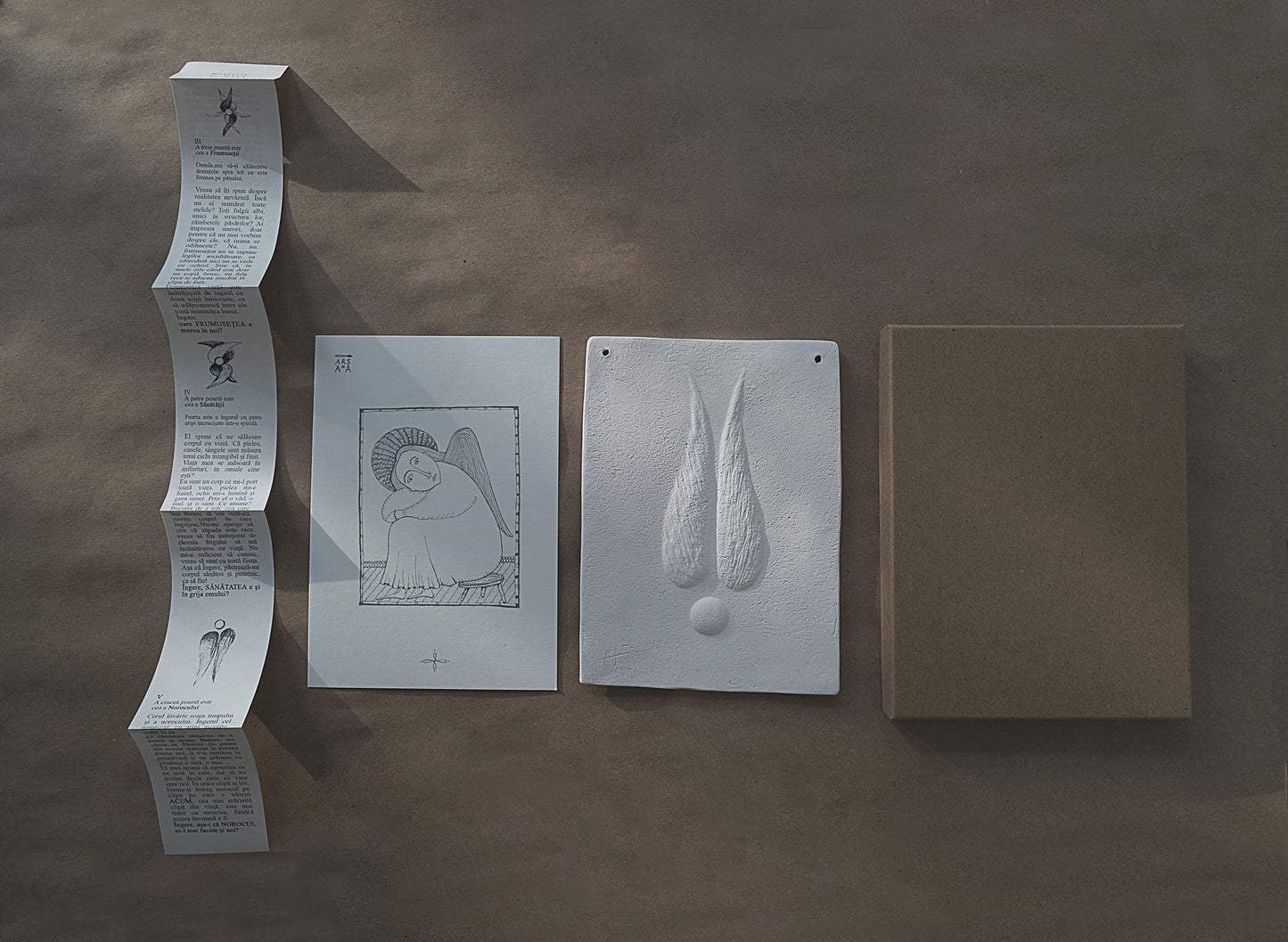 Ceramic Basorelief V, Noroc, Seraphim Collection