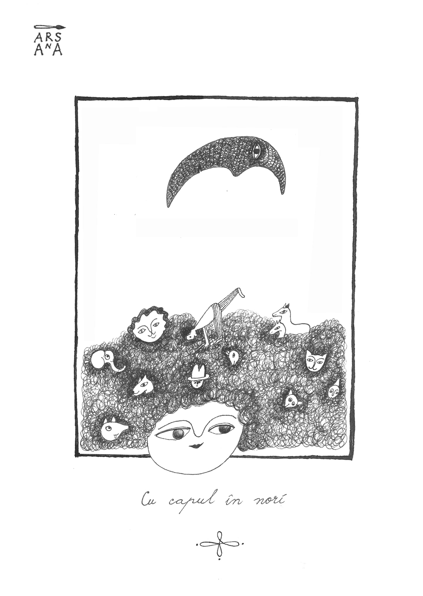 Single Illustrated Postcard, Collection of Romanian Proverbs