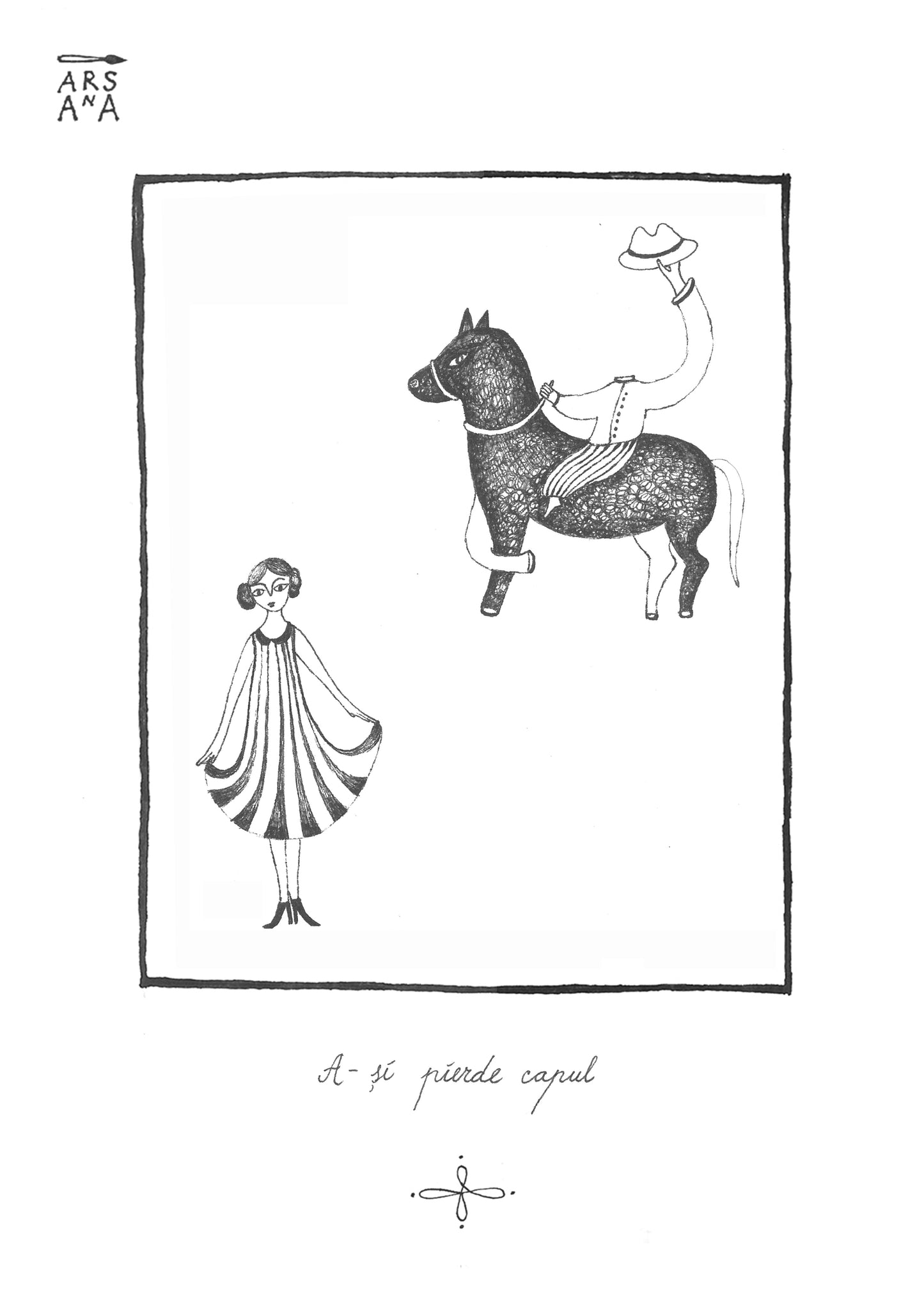 Single Illustrated Postcard, Collection of Romanian Proverbs