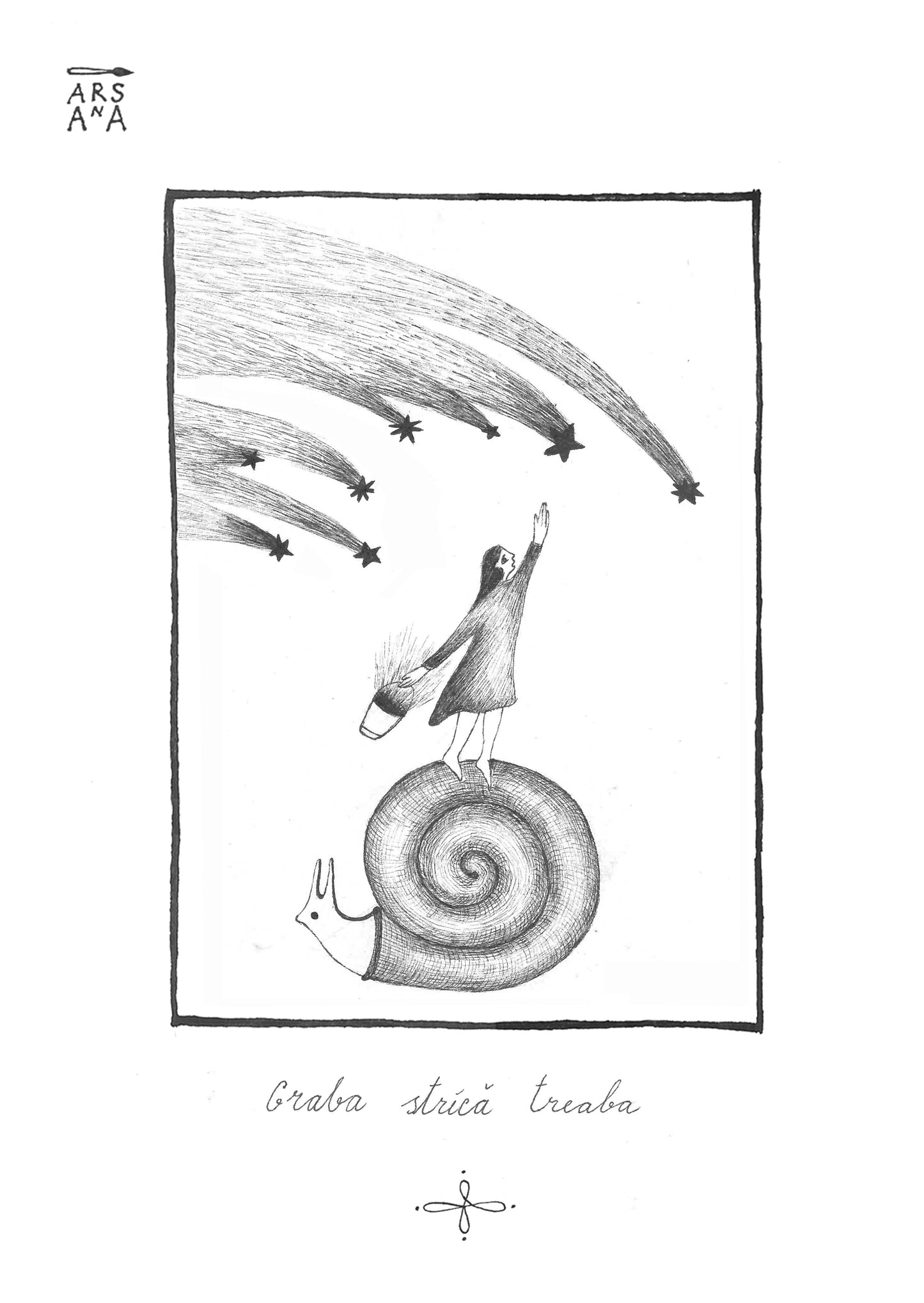 Single Illustrated Postcard, Collection of Romanian Proverbs