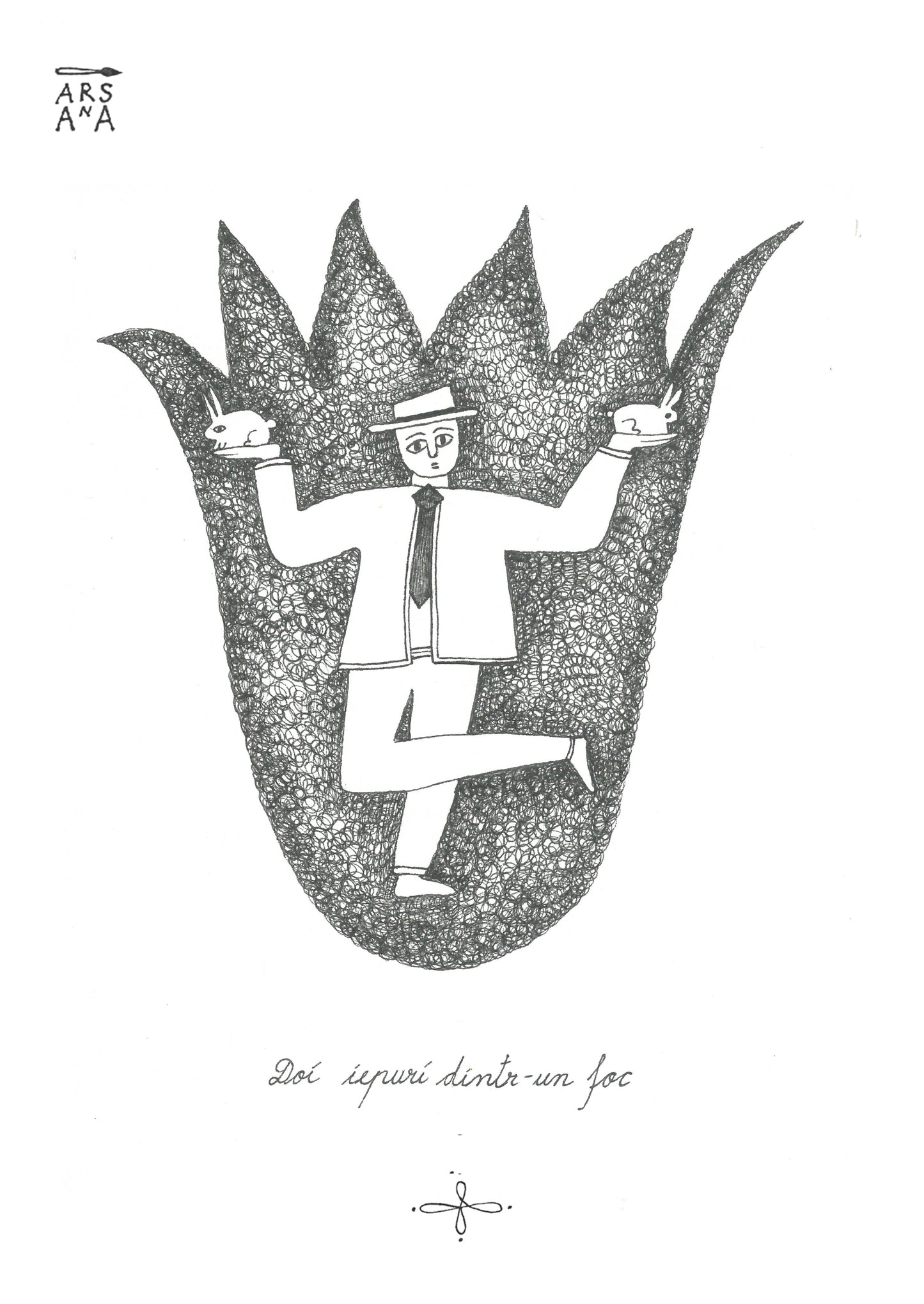 Single Illustrated Postcard, Collection of Romanian Proverbs