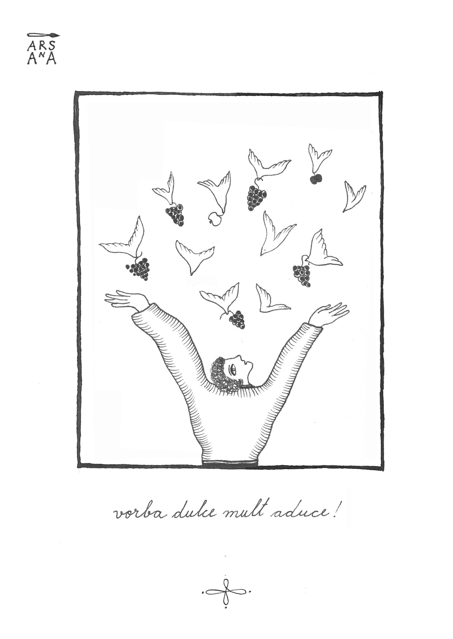 Single Illustrated Postcard, Collection of Romanian Proverbs