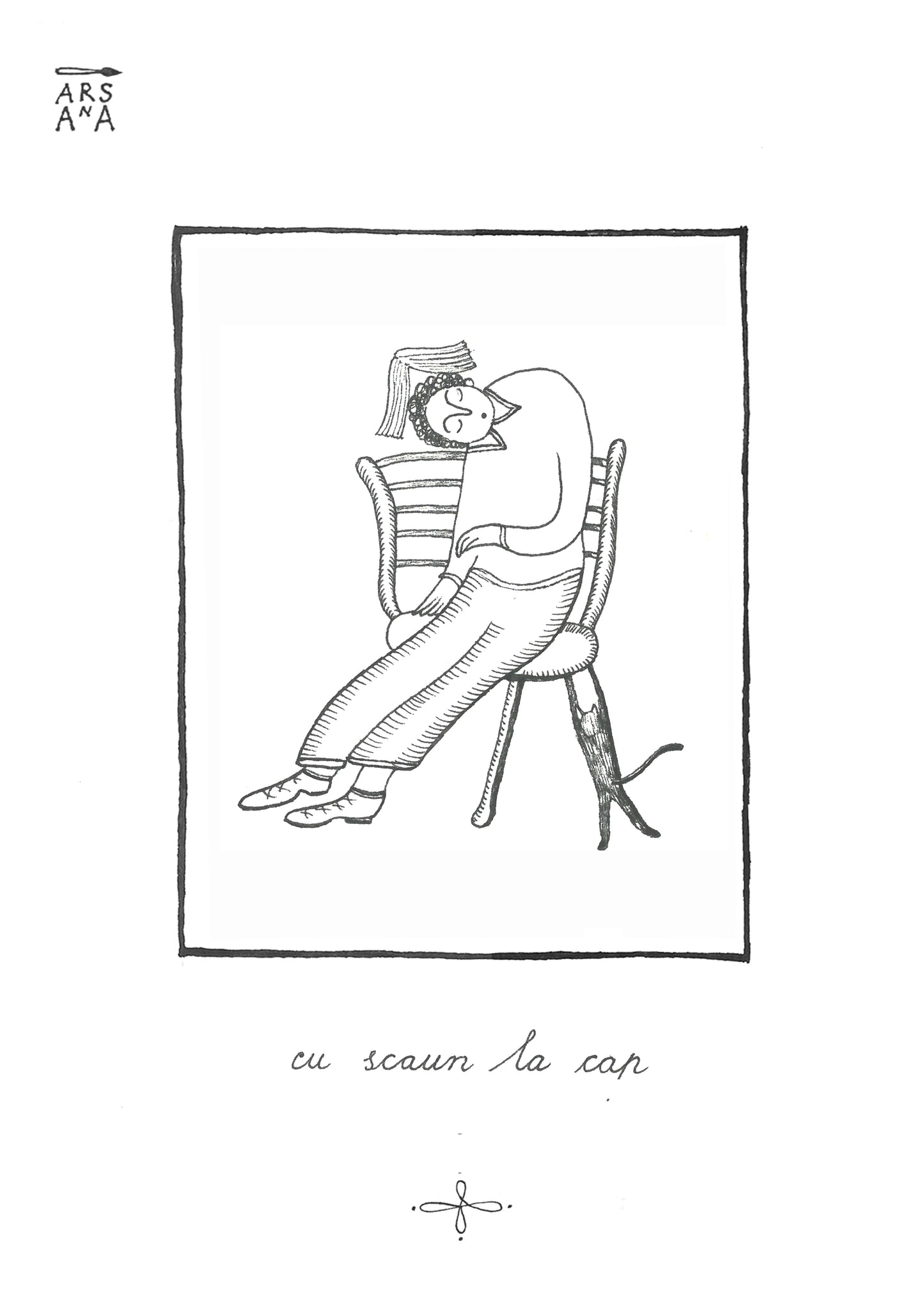 Single Illustrated Postcard, Collection of Romanian Proverbs