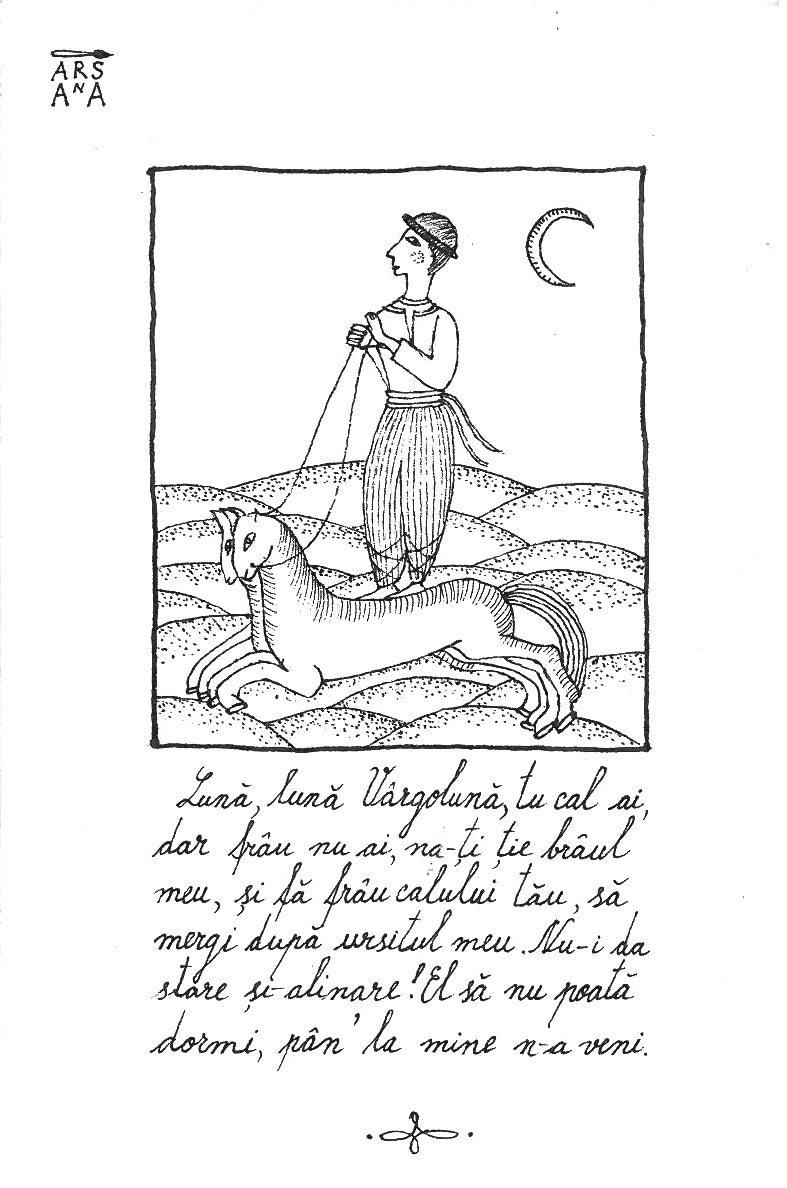 Single Illustrated Postcard, Collection of Romanian Proverbs