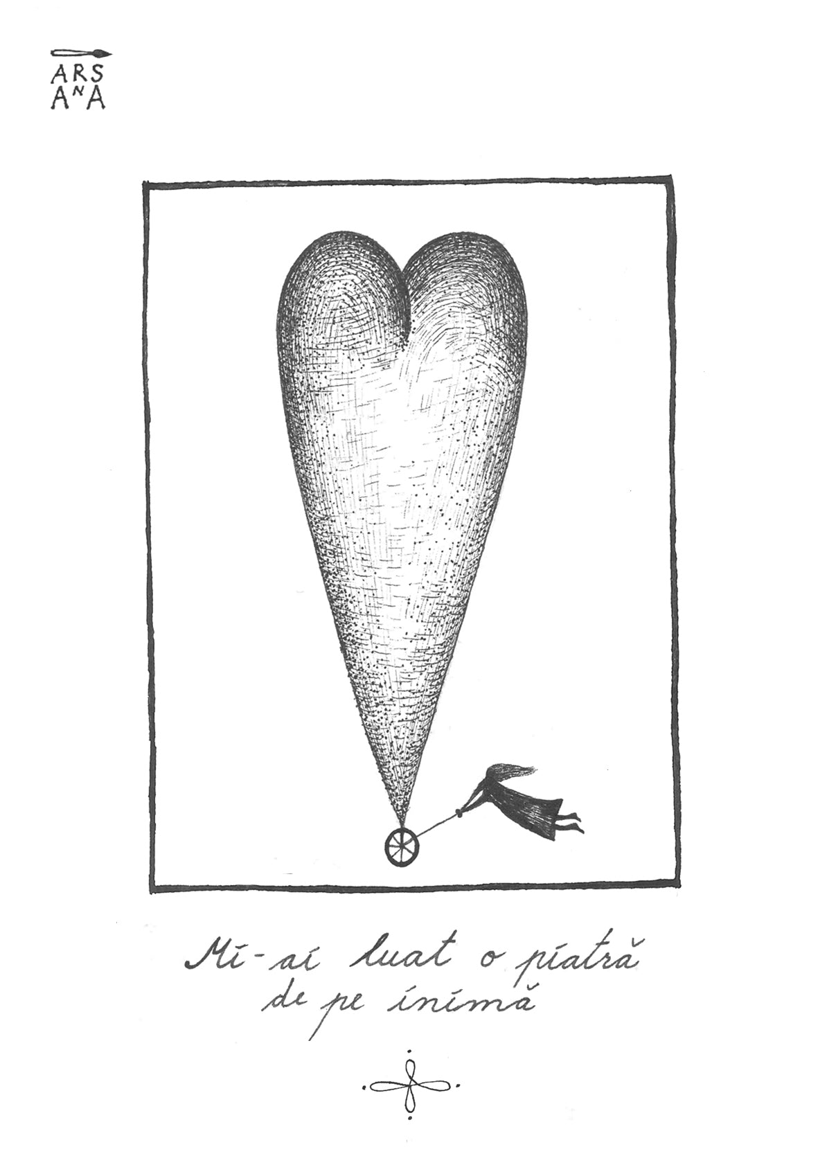 Single Illustrated Postcard, Collection of Romanian Proverbs