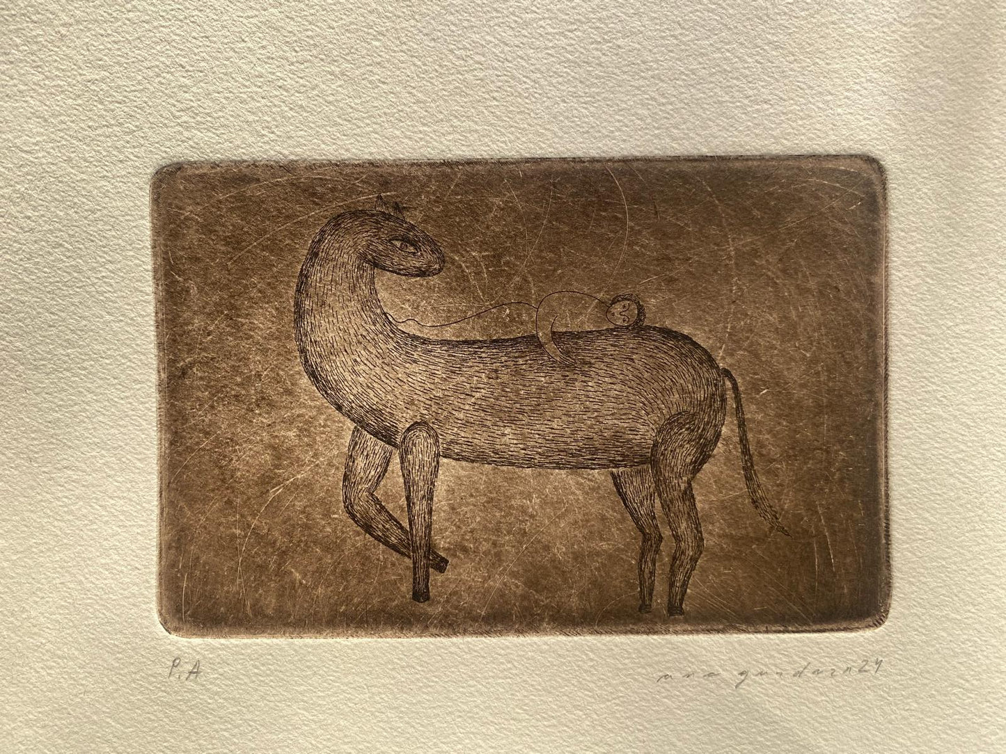 The horse