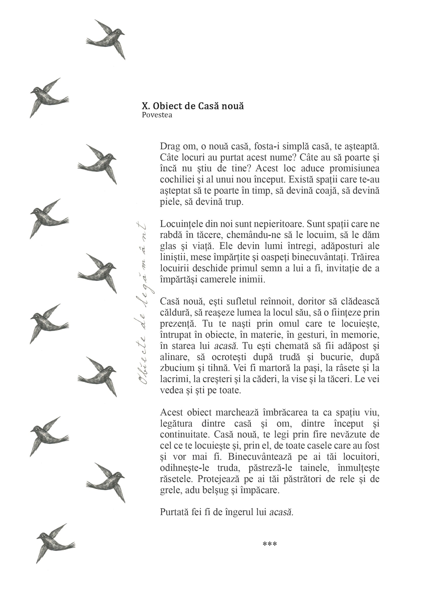 X. Object of New Home, Objects of Covenant Collection