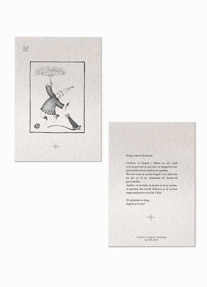Illustrated invitation, set of 10