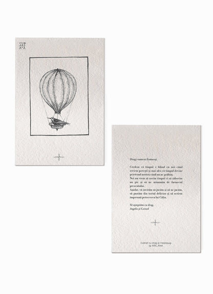 Illustrated invitation, set of 10