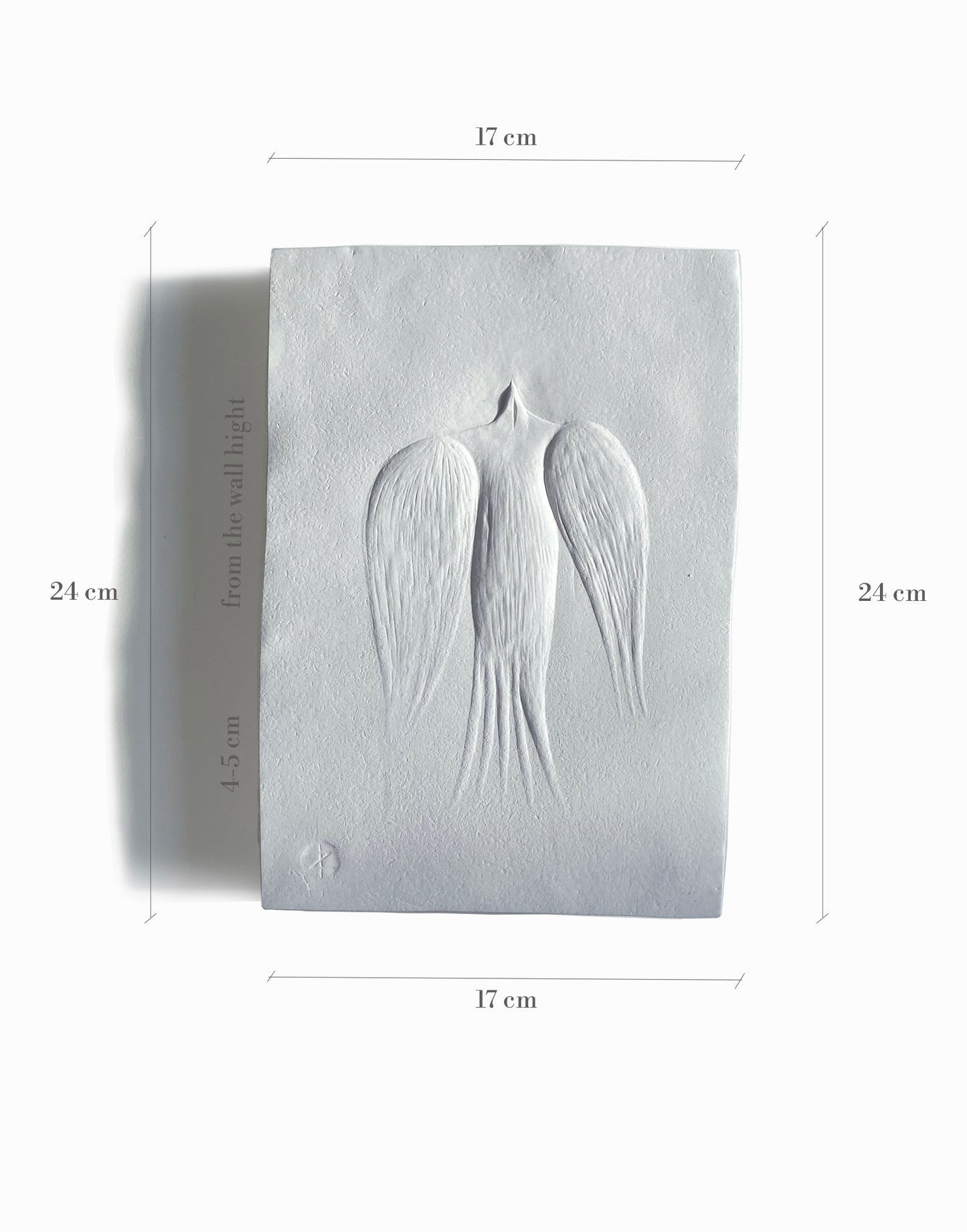 Ceramic Wall Bird Basorelief