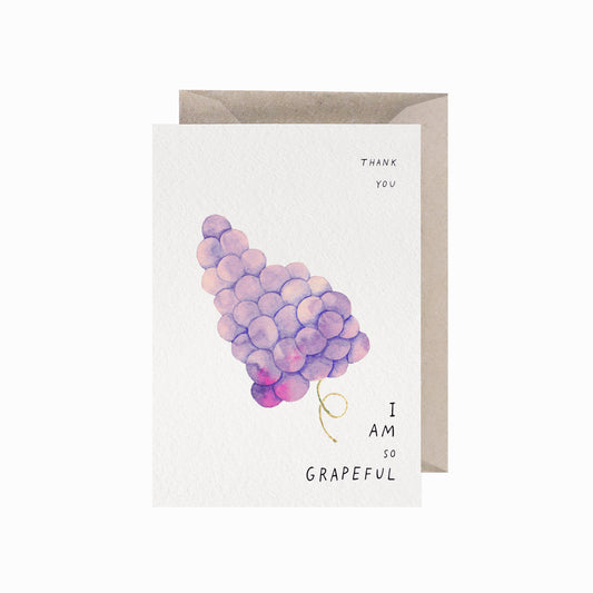 I Am Grapeful, A6, with Envelope