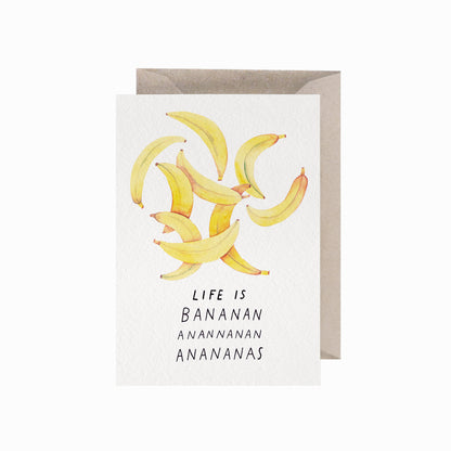 Life Is Bananas, A6, with Envelope