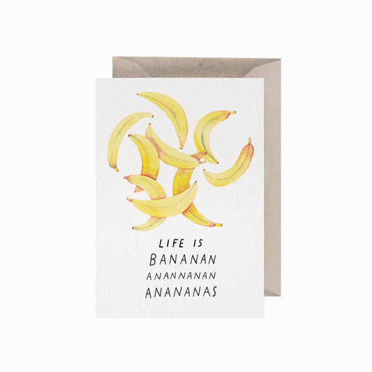 Life Is Bananas, A6, with Envelope