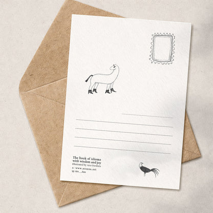 New Baby & Baby shower dreamy  Postcard, Hello, little dreamer, A6, with Envelope