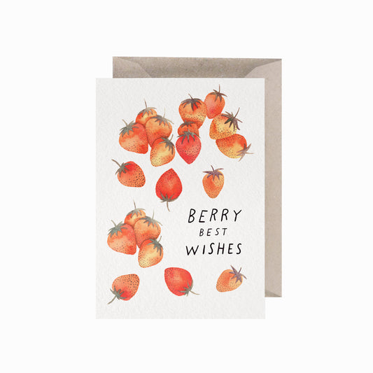Berry Best Wishes, A6, with Envelope