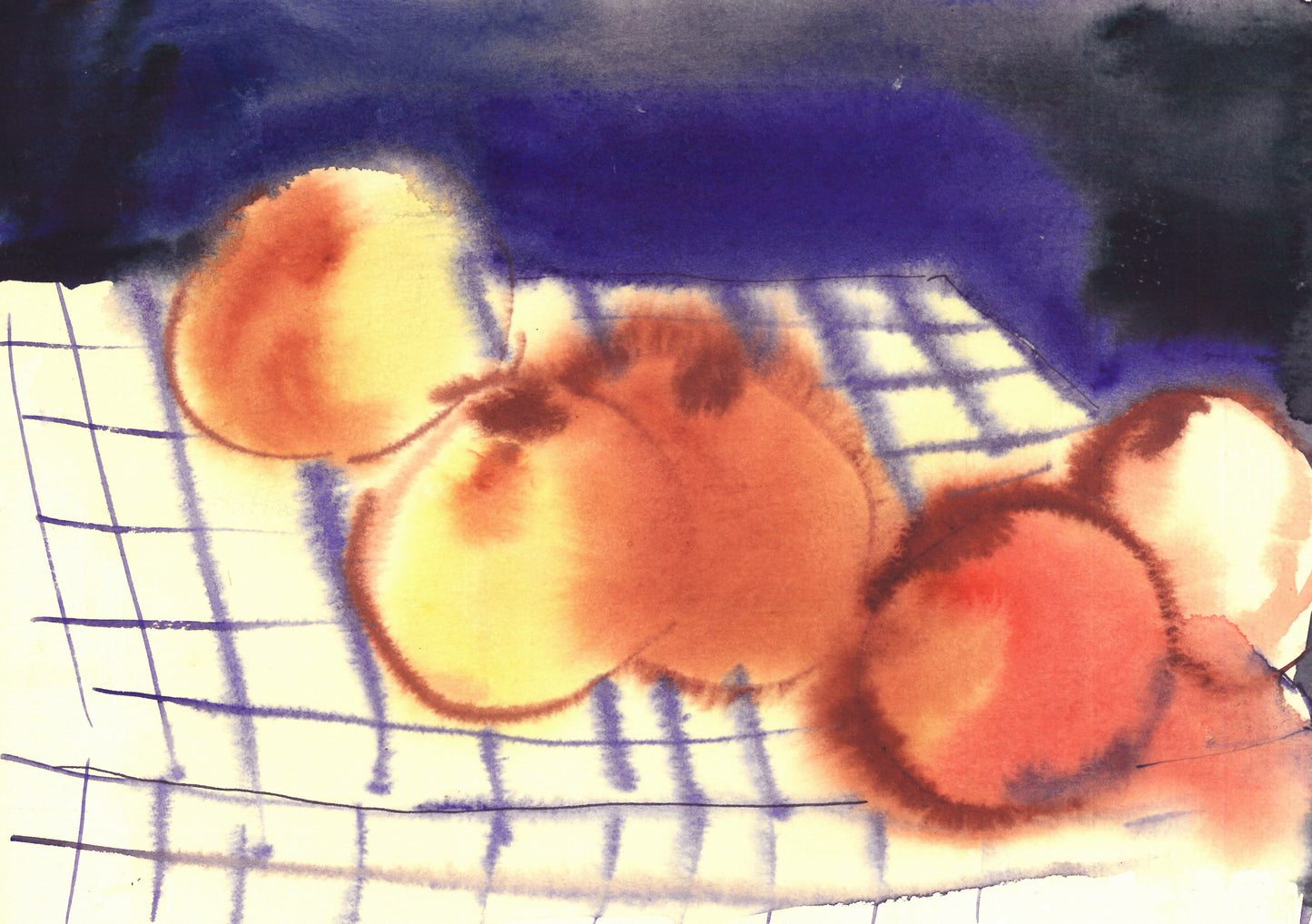 Table with fruits