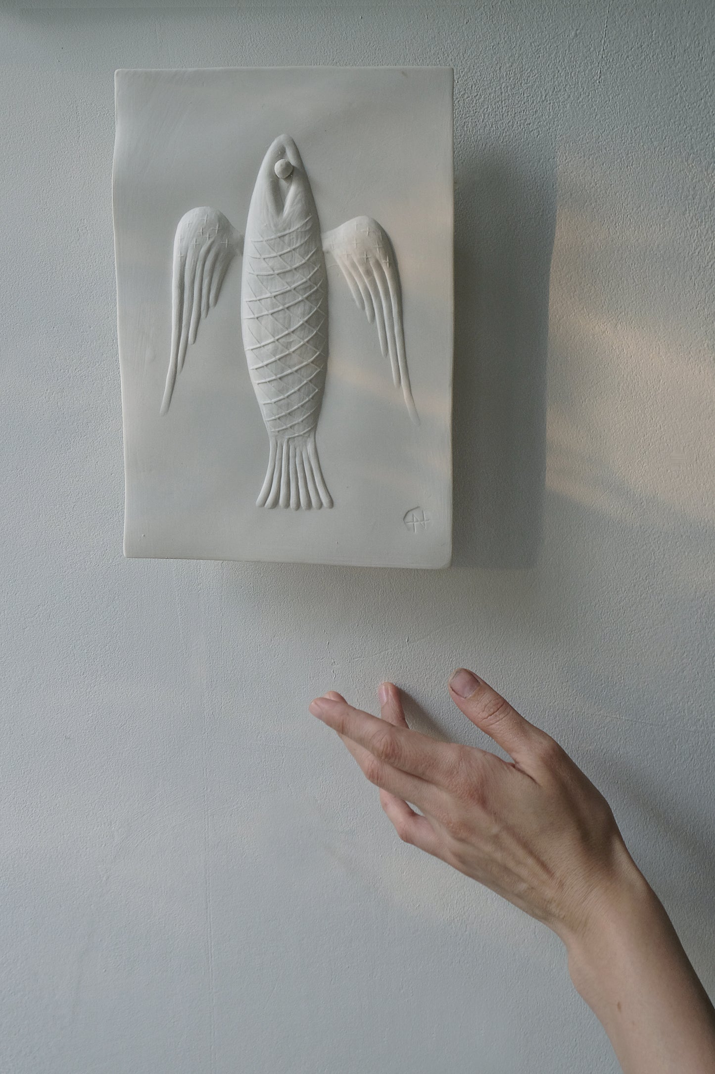Ceramic Wall Fish Basorelief