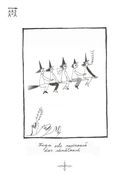 Single Illustrated Postcard, Collection of Romanian Proverbs