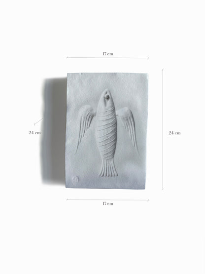 Ceramic Wall Fish Basorelief