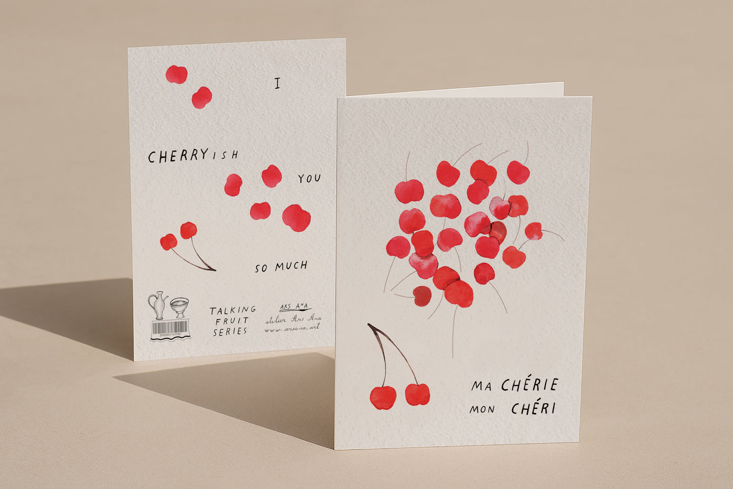 I Cherry’sh You So Much, A6, with Envelope