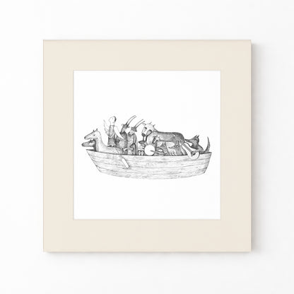 Noah’s Ark Art Print, Tale ink Series