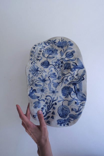 Roman Fruit Platter with wild flowers