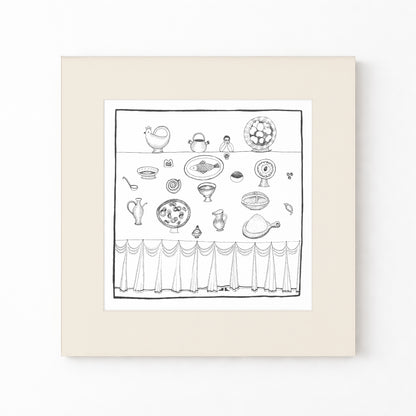 Table Art Print, Tale ink Series