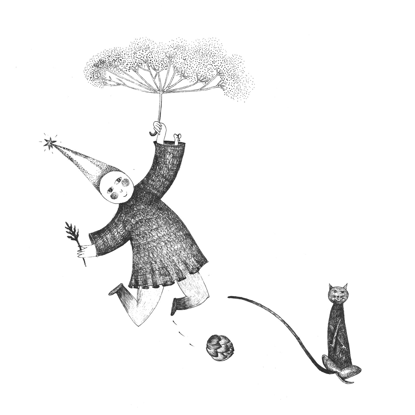 Childhood Art Print, Tale ink Series