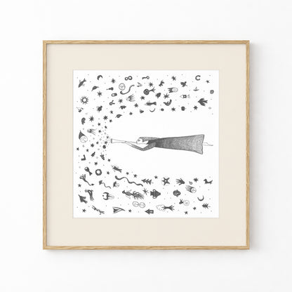Story Art Print, Tale ink Series