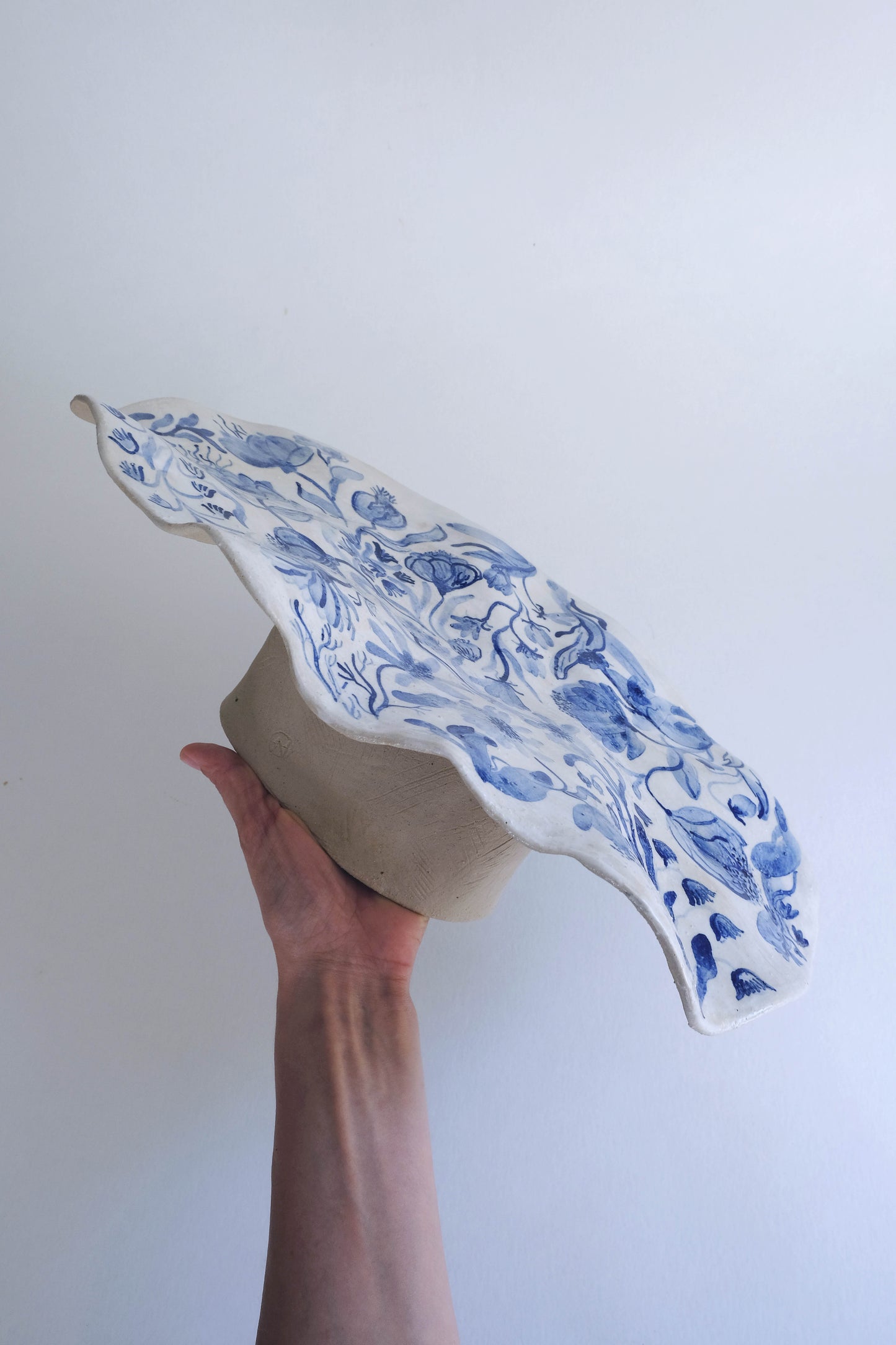 Roman Fruit Platter with wild flowers