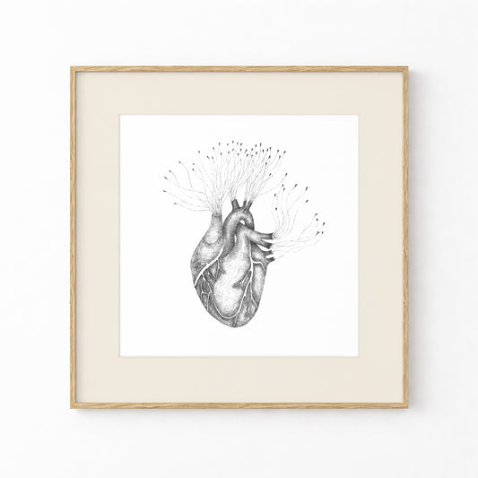 Heart Art Print, Tale ink Series