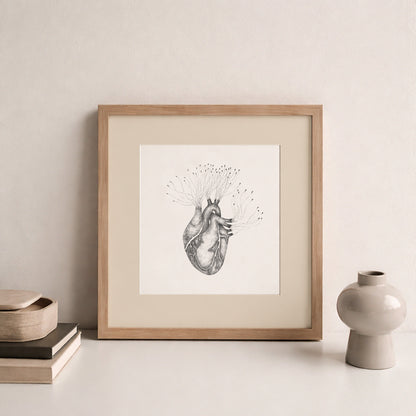 Heart Art Print, Tale ink Series