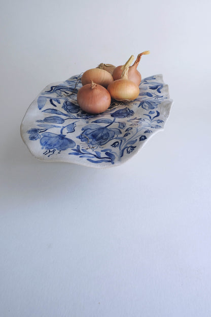Roman Fruit Platter with wild flowers