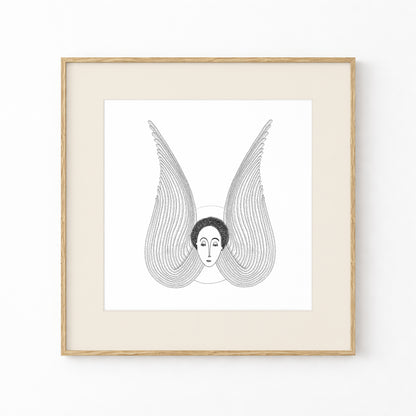 Angel Art Print, Tale ink Series
