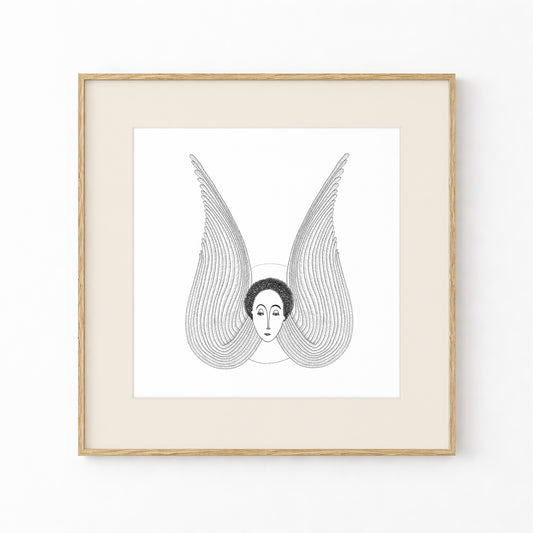 Angel Art Print, Tale ink Series