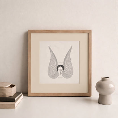 Angel Art Print, Tale ink Series