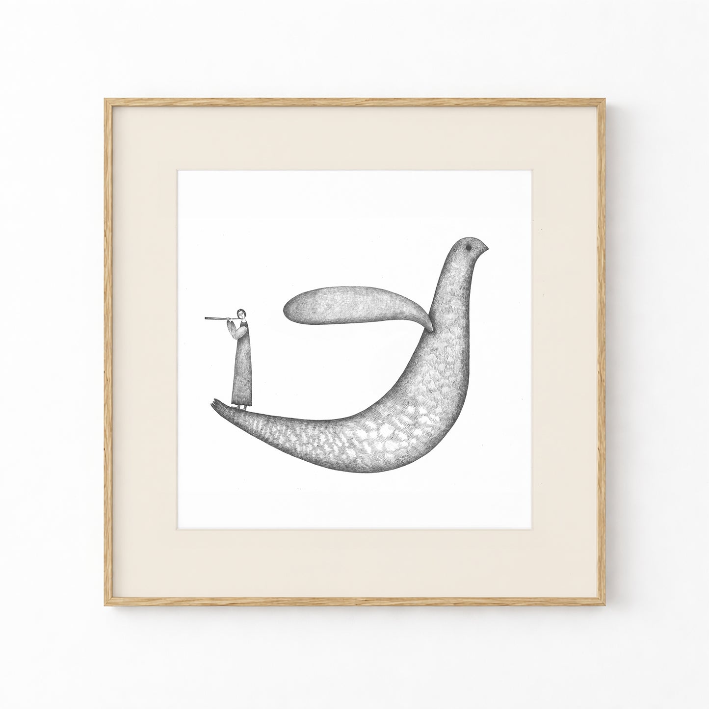 Bird Art Print, Tale ink Series