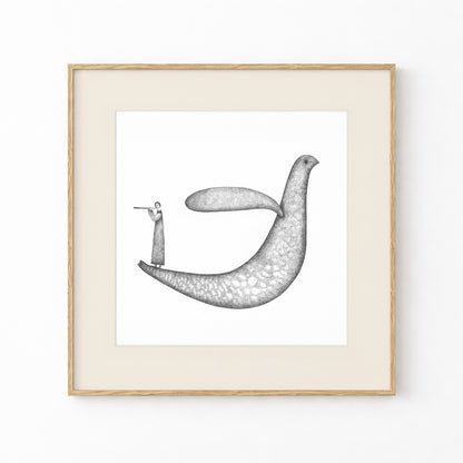 Bird Art Print, Tale ink Series