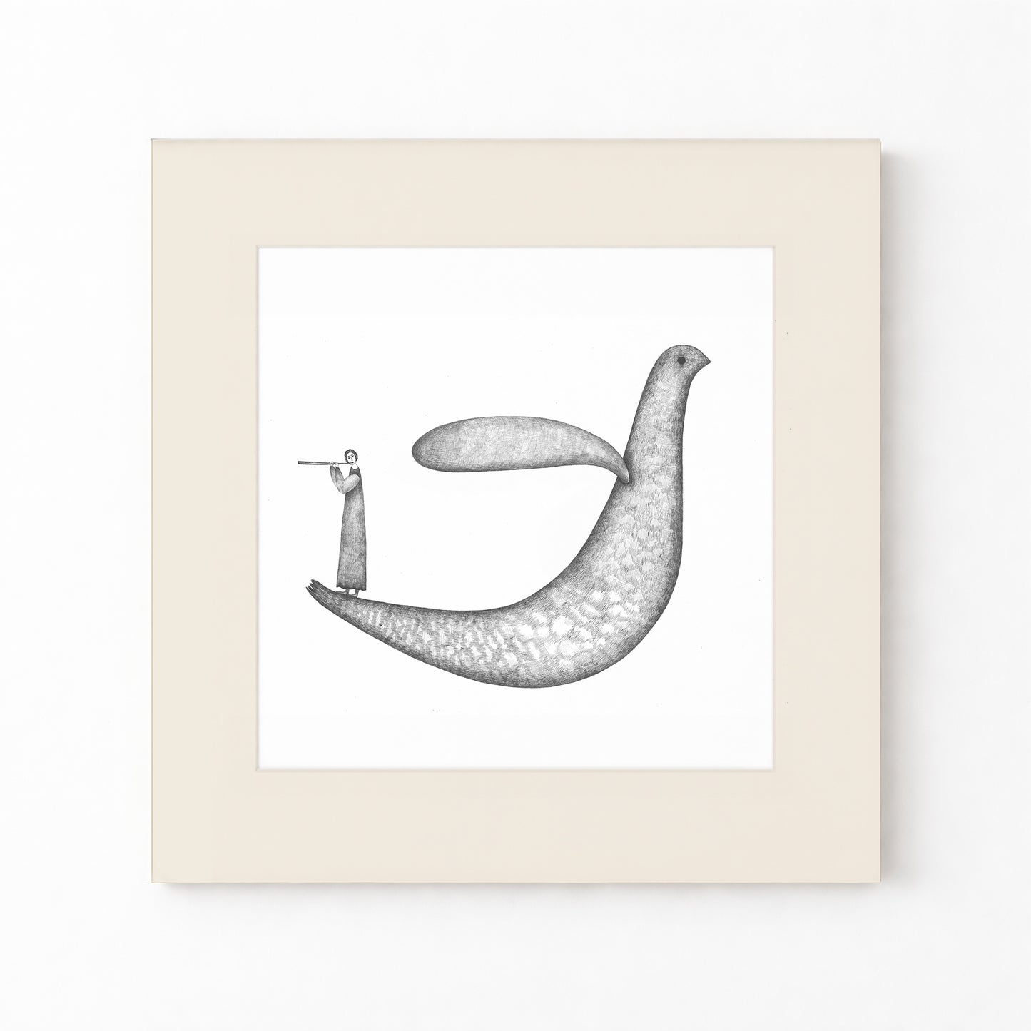 Bird Art Print, Tale ink Series