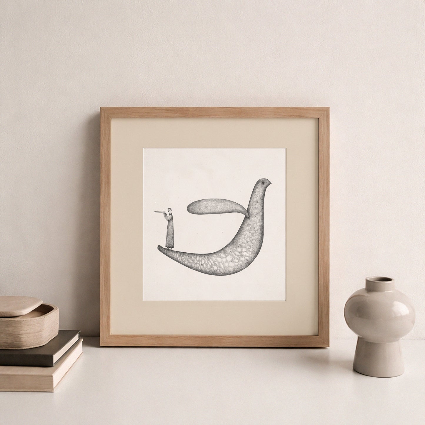 Bird Art Print, Tale ink Series